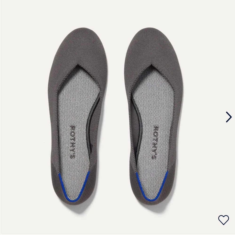 Rothy’s The Flat size 9 Pebble Grey